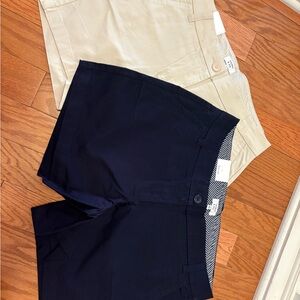 Crown and Ivy Khaki and Navy shorts bundle